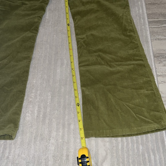 Corduroy green flared pants - Picture 6 of 7